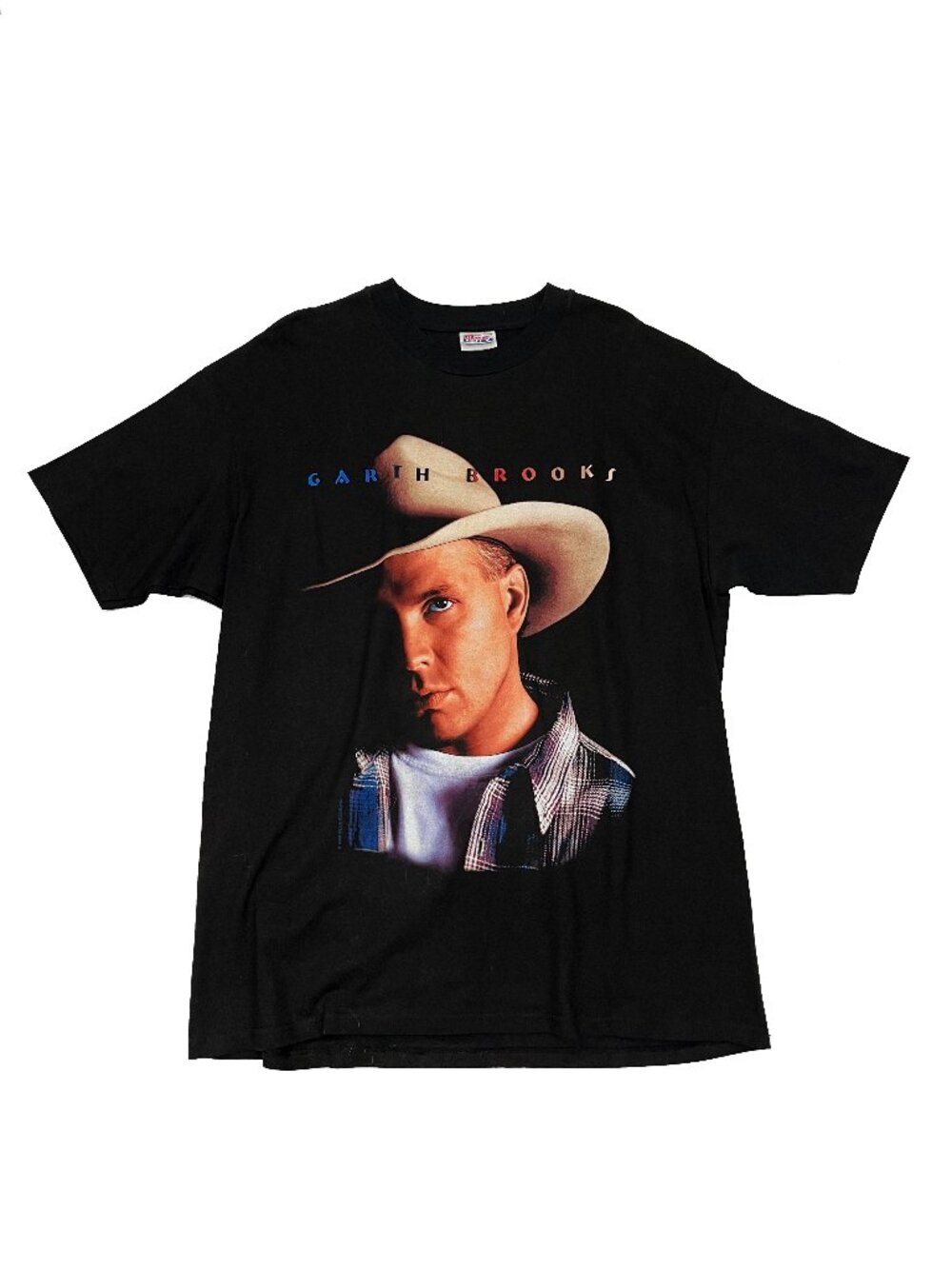 Vintage Garth Brooks Tour Hanes Beefy Black 90's T-Shirt Mens XL X-Large